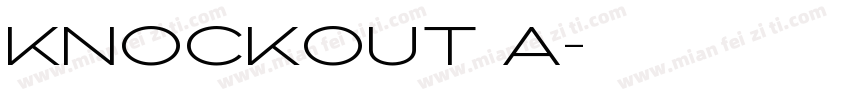 KNOCKOUT a字体转换